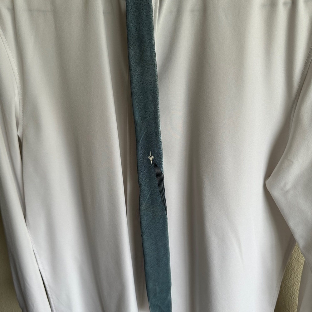 Vintage Blue Skinny Tie